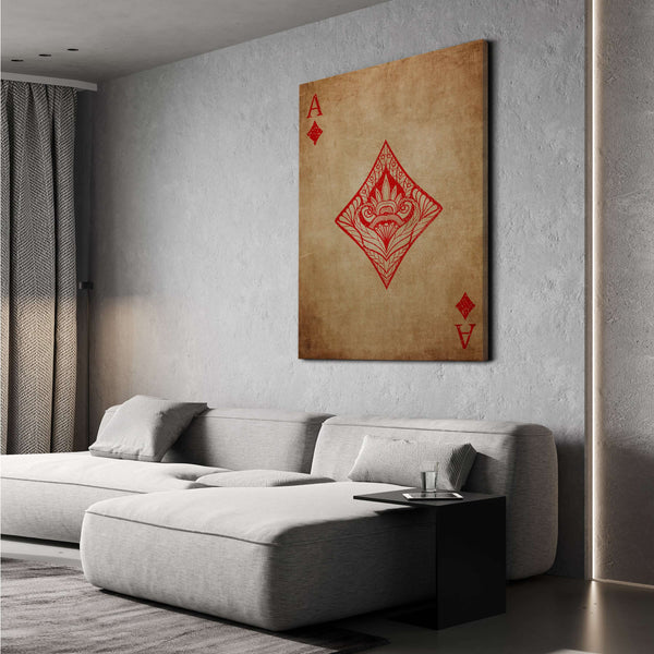 Tableau As de Carreau Vintage | TableauDecoModerne®