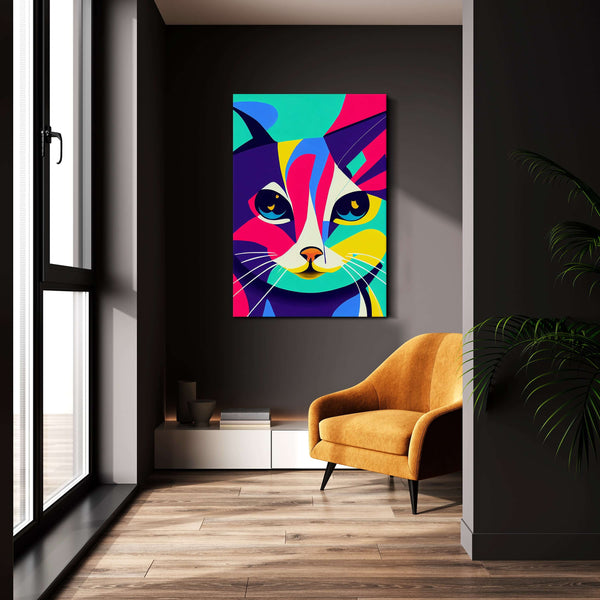 Tableau Chat Pop Art | TableauDecoModerne®