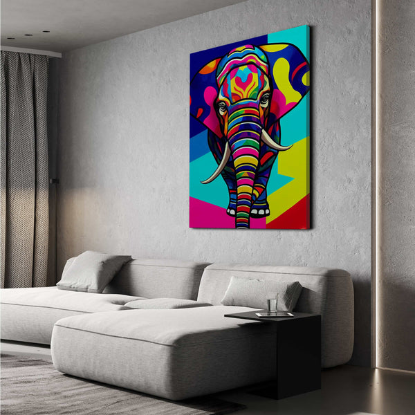 Tableau Elephant Pop Art | TableauDecoModerne®