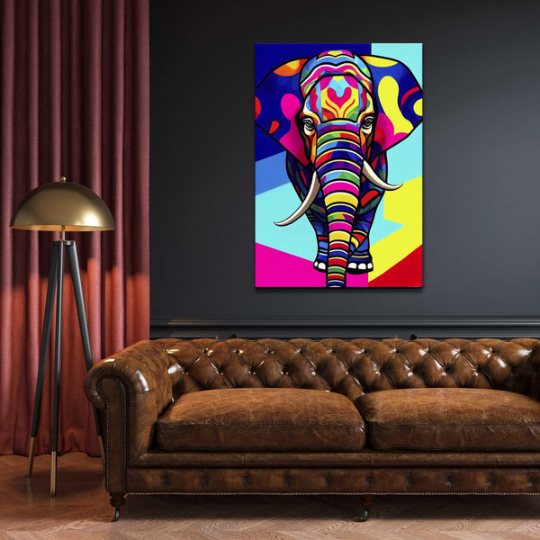 Tableau Elephant Pop Art | TableauDecoModerne®