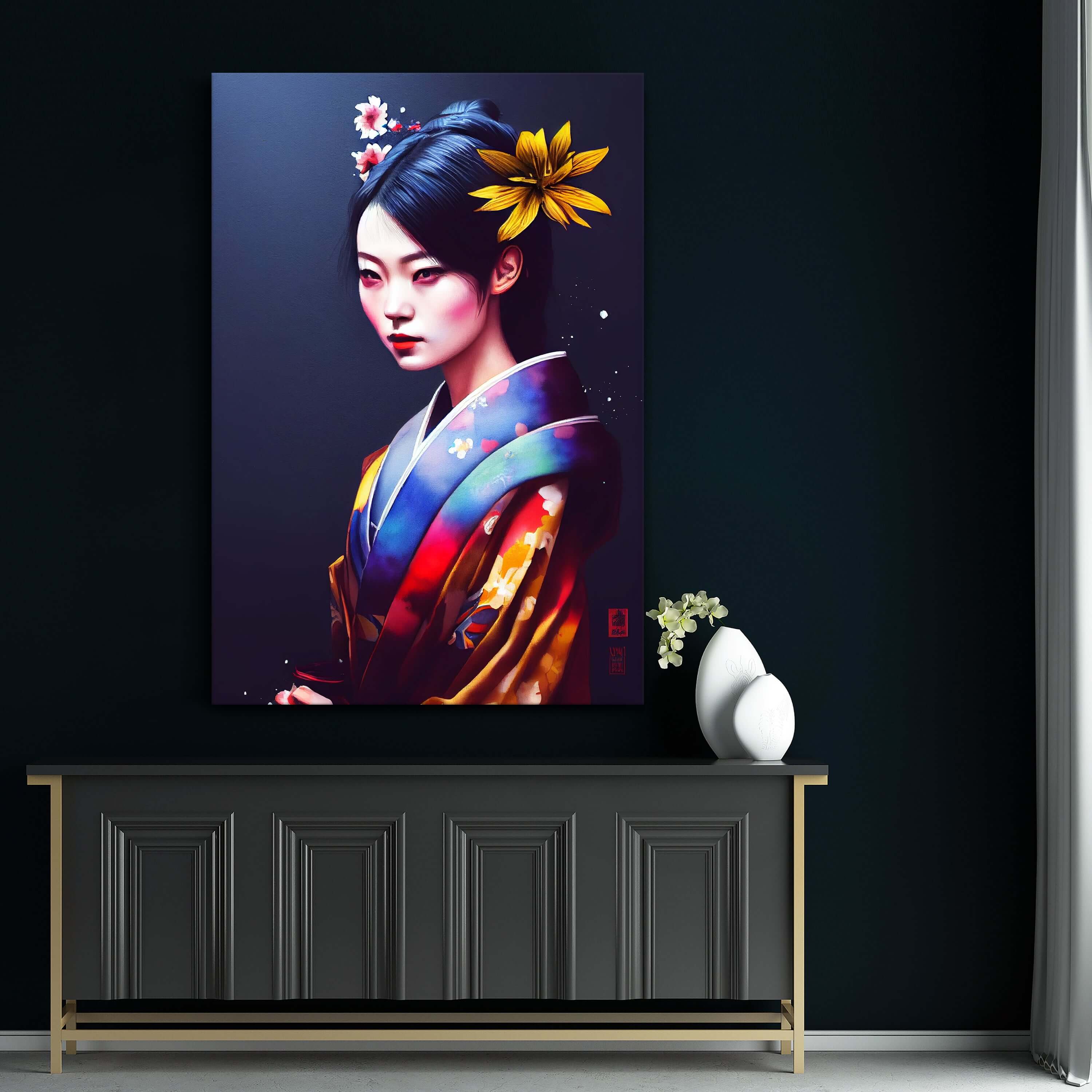 Tableau Japonais Traditionnel Geisha