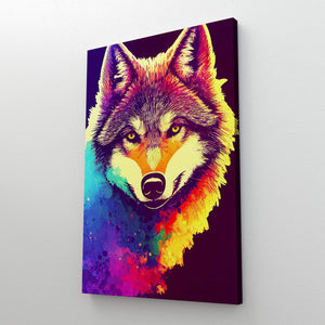 Tableau Pop Art Loup | TableauDecoModerne®