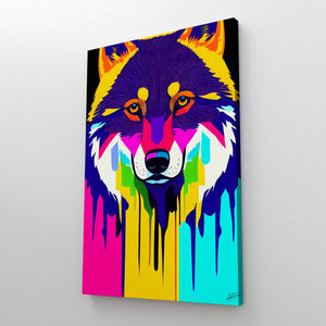 Tableau Loup Pop Art | TableauDecoModerne®