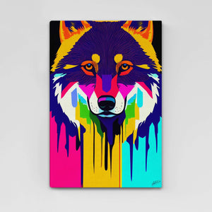 Tableau Loup Pop Art | TableauDecoModerne®