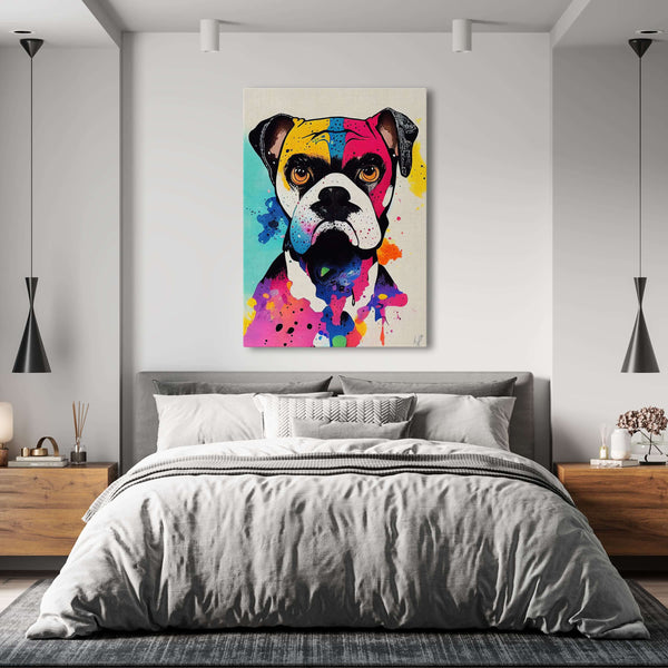 Tableau Pop Art Bull Dog | TableauDecoModerne®