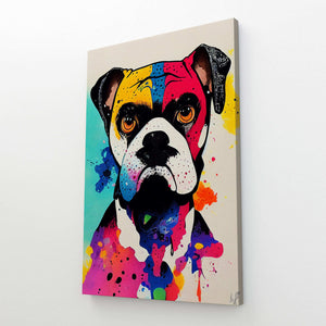 Tableau Pop Art Bull Dog | TableauDecoModerne®