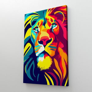 Tableau Lion Pop Art Cool | TableauDecoModerne®