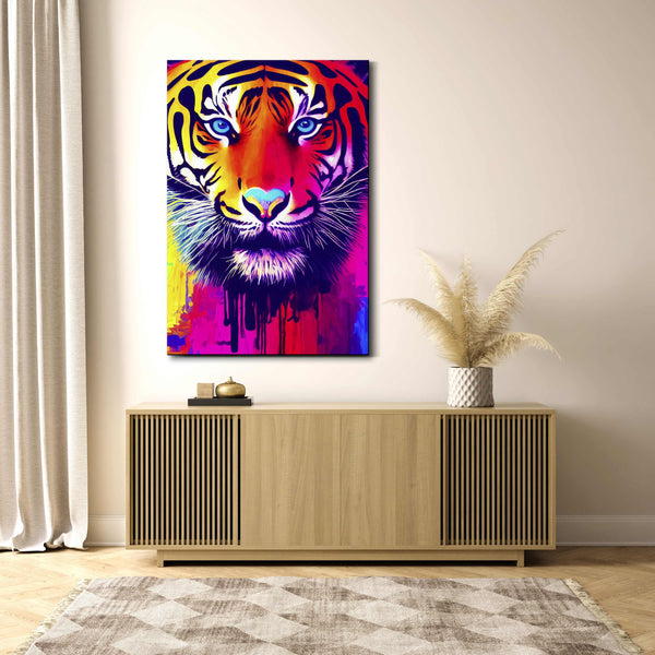Tableau Pop Art Tigre | TableauDecoModerne®