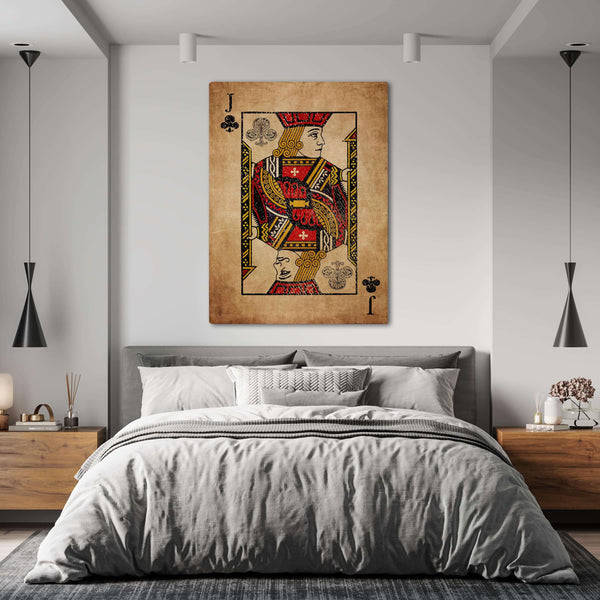 Tableau Valet de Trèfle Vintage | TableauDecoModerne®