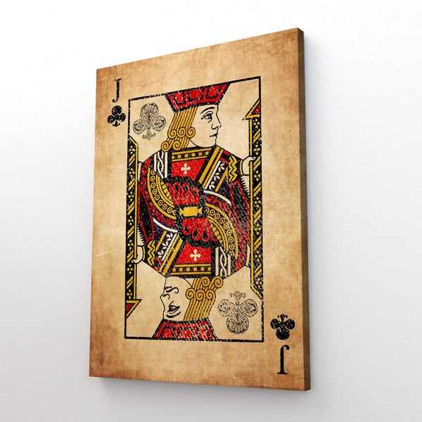Tableau Valet de Trèfle Vintage | TableauDecoModerne®