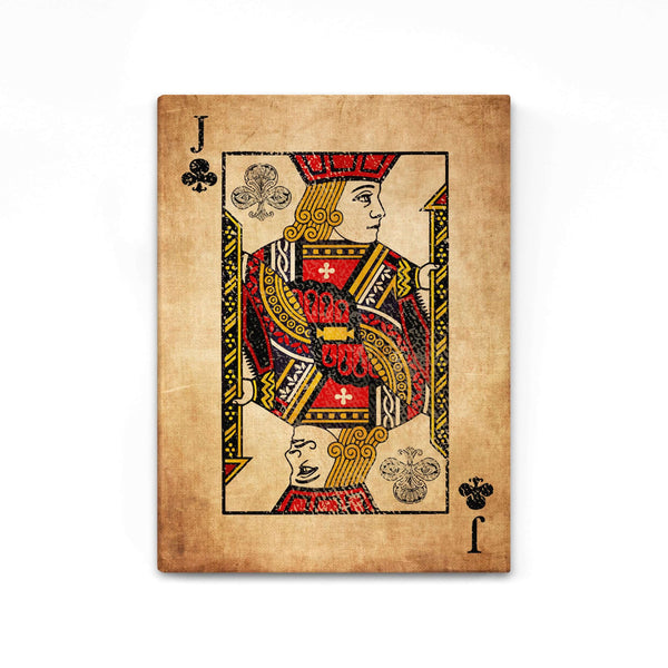 Tableau Valet de Trèfle Vintage | TableauDecoModerne®
