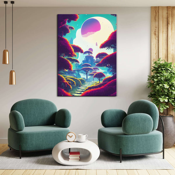 Tableau Futuriste Foret Enchantée | TableauDecoModerne®