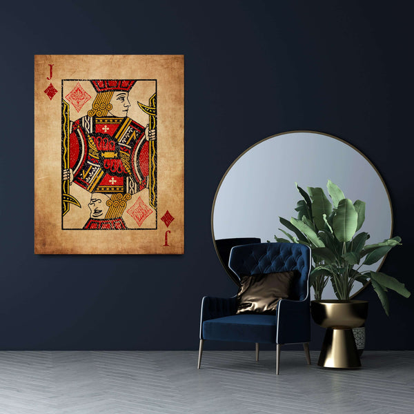 Tableau Valet de Carreau Vintage | TableauDecoModerne®