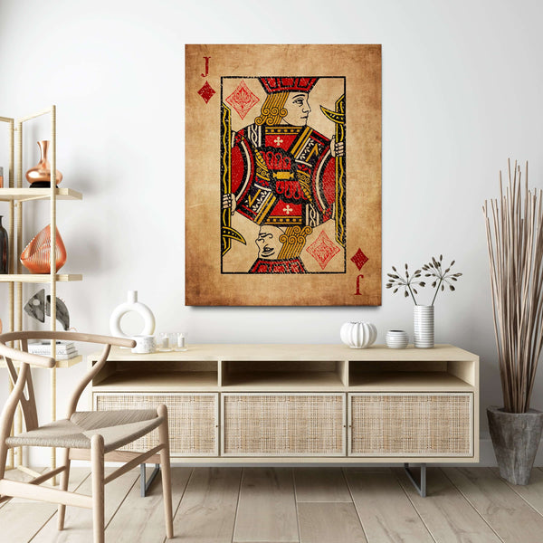 Tableau Valet de Carreau Vintage | TableauDecoModerne®
