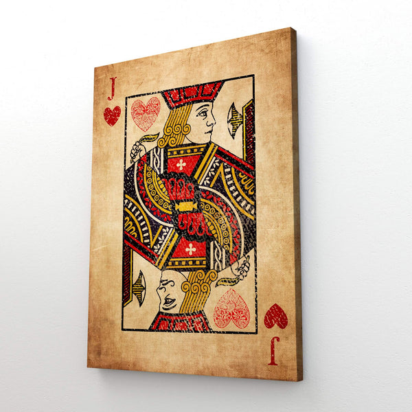 Tableau Valet de Coeur Vintage | TableauDecoModerne®
