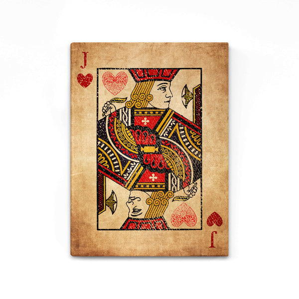 Tableau Valet de Coeur Vintage | TableauDecoModerne®