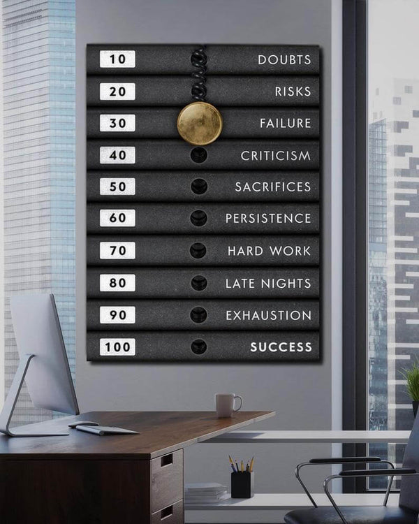 Tableau Motivation Poid du Succès | TableauDecoModerne®